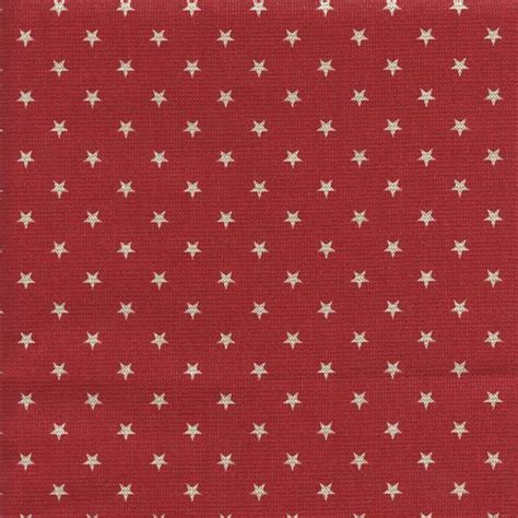 Mini Star Lipstick Red Loni Metallic Drapery Fabric by Premier Prints